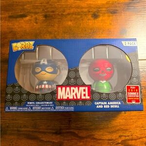 Funko Dorbz Marvel 2 Pk Captain American & Red Skull 2018 Convention Limited NEW